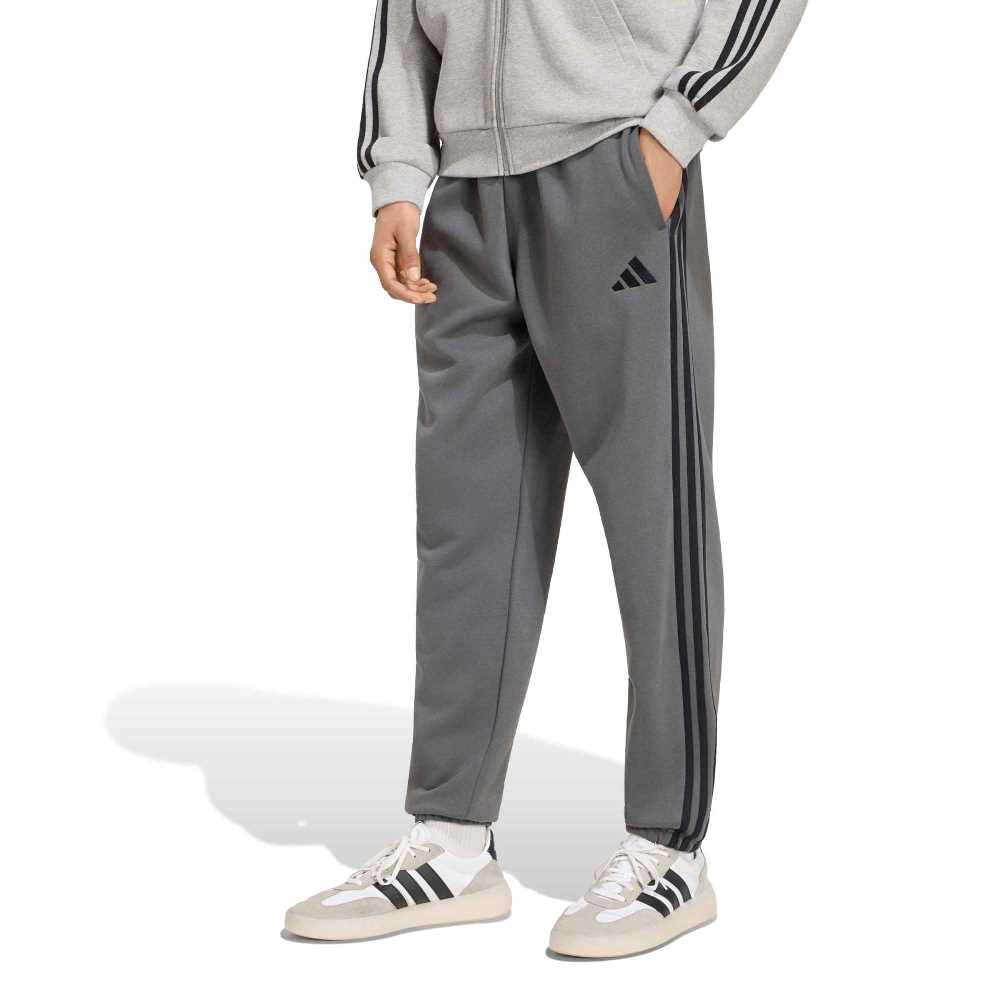 ADIDAS M ESSENTIALS 3-STRIPES FLEECE TAPERED CUFFED PANTS