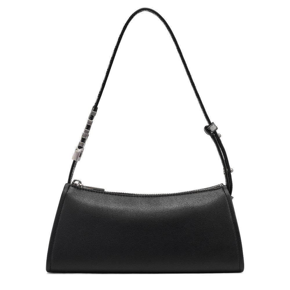 DKNY AVRIL LOGO PLAGUE SHOULDER BAG