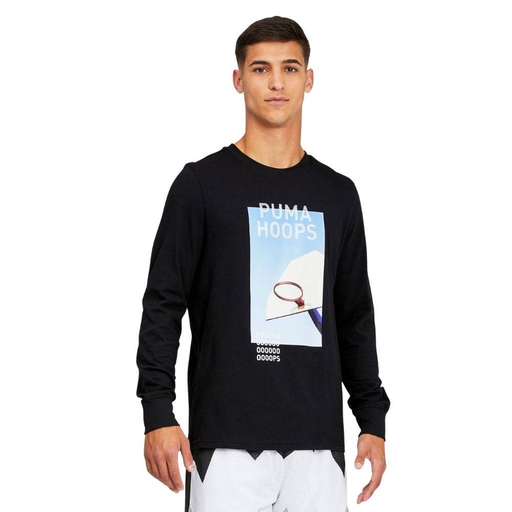 PUMA TIMEOUT MENS LONG SLEEVE BASKETBALL TEE
