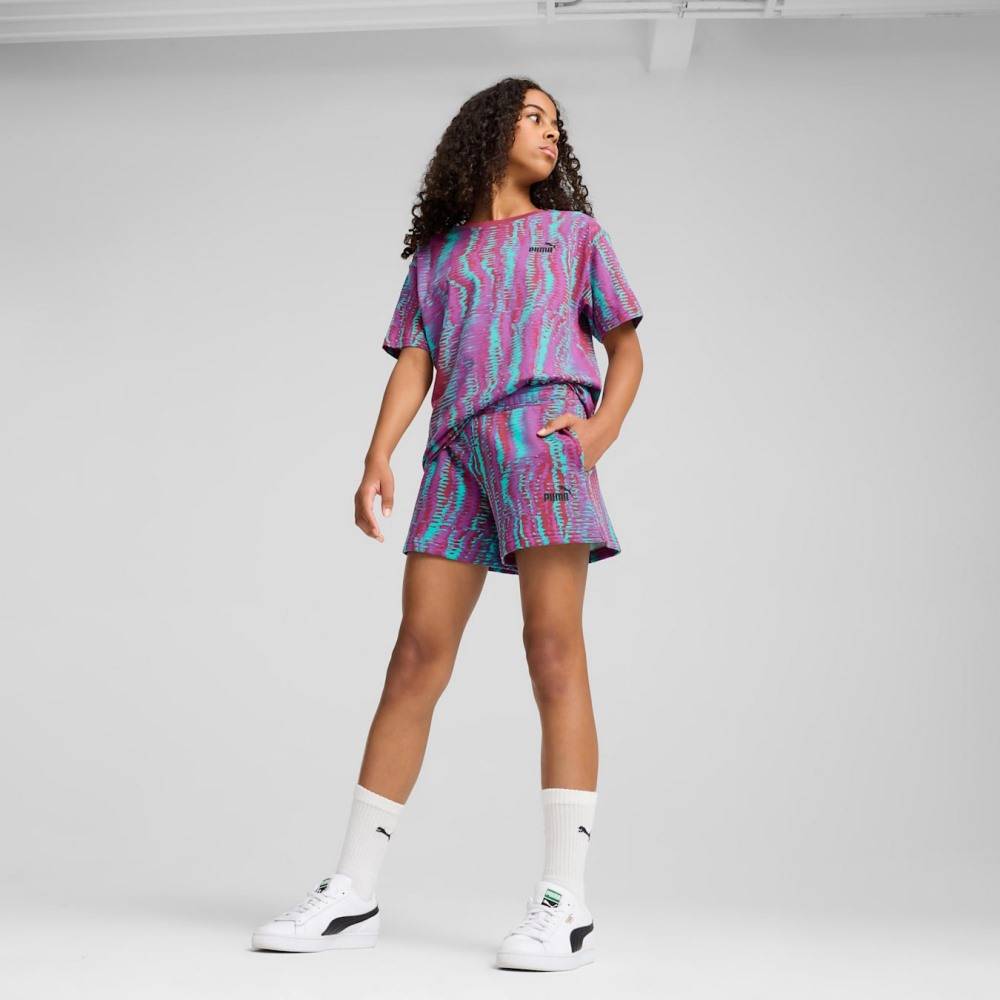 PUMA ESS NATURE 2.0 AOP SHORTS G