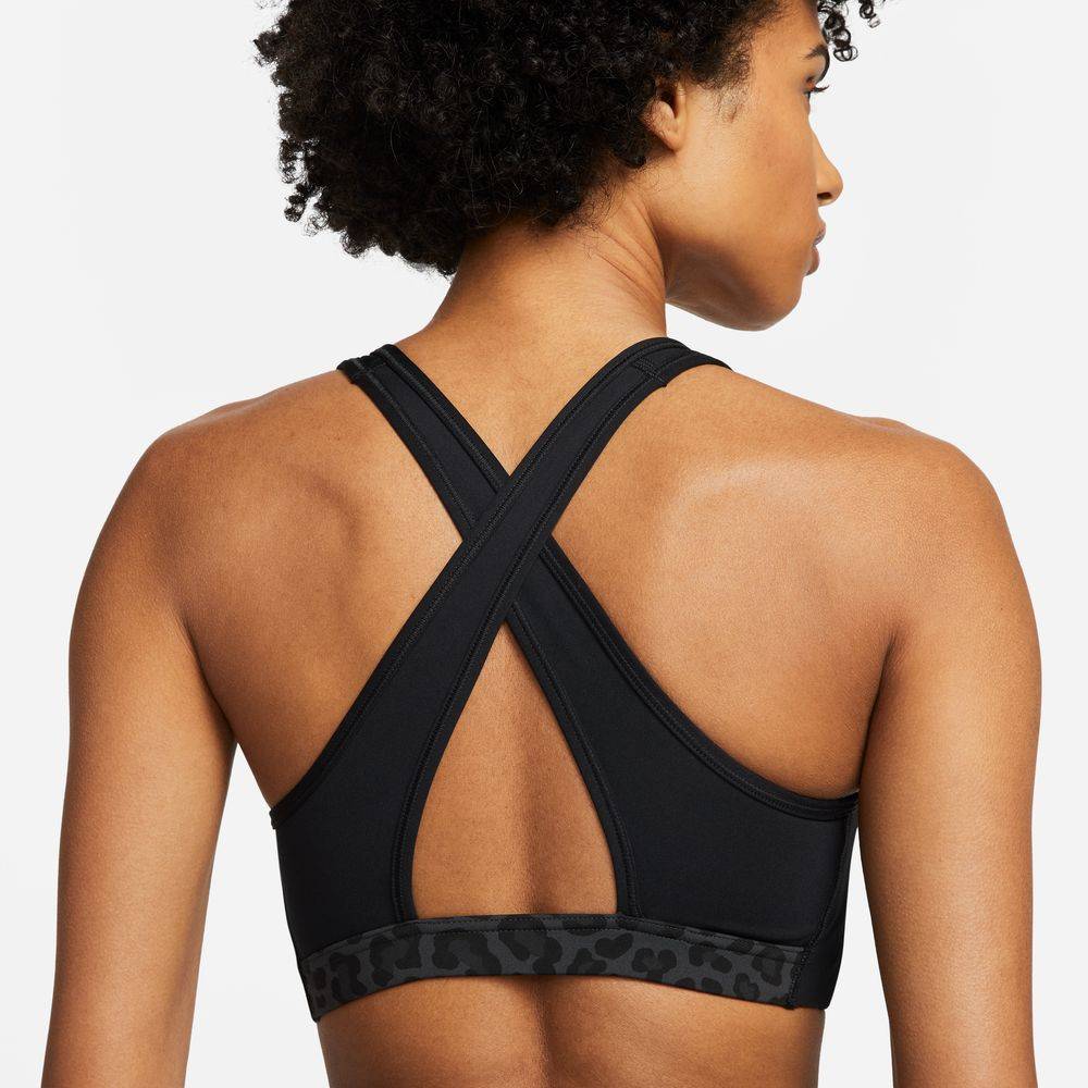 NIKE SWOOSH MEDIUM-SUPPORT PRINTED NON- PADDED BRA