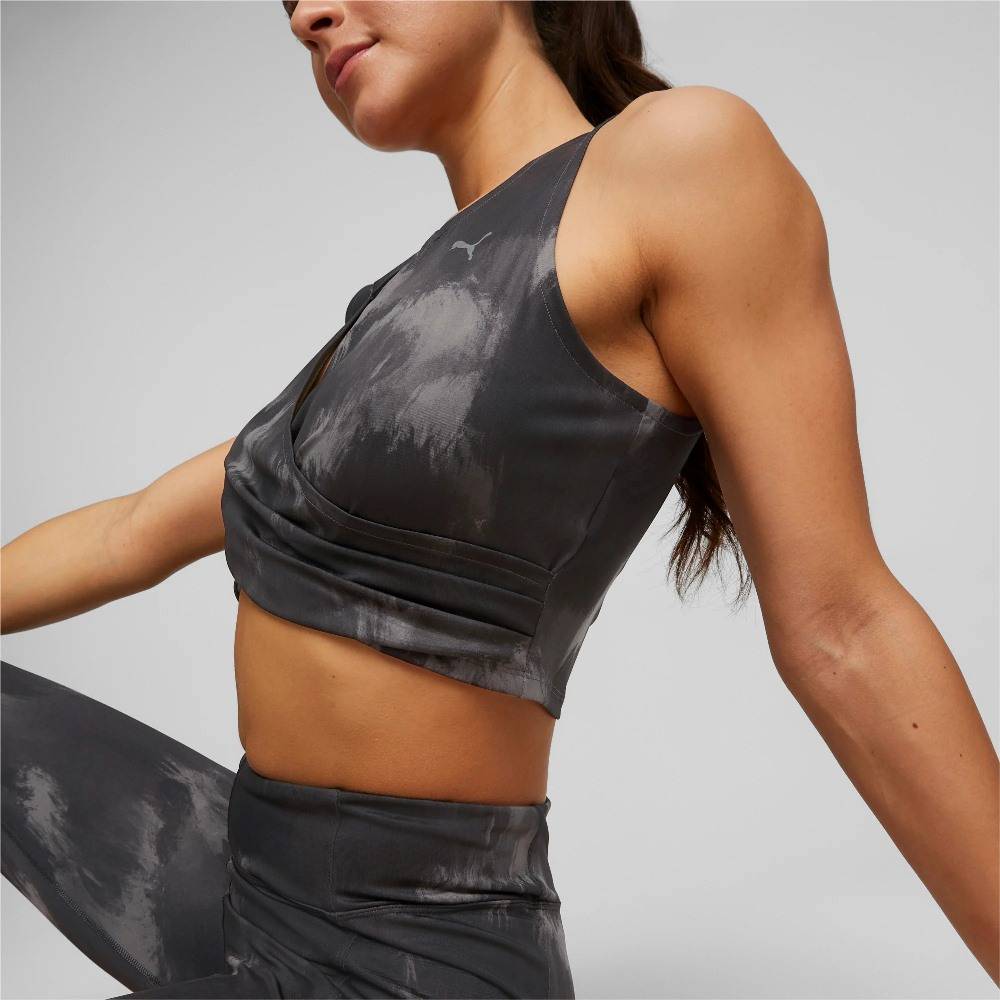 PUMA STUDIO ALL-OVER-PRINT CROP TOP