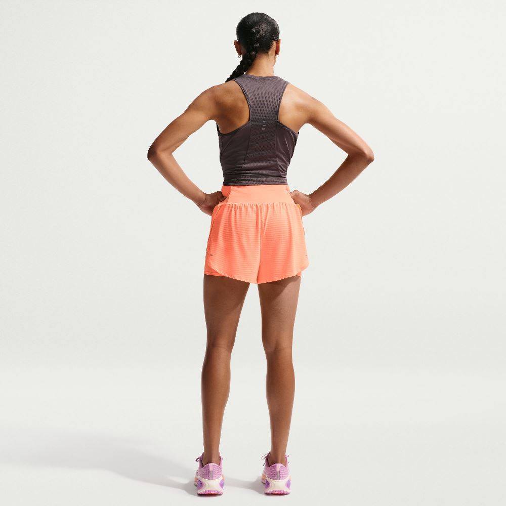 NIKE WOMENS MESH 2-IN-1 TRAINING SHORT