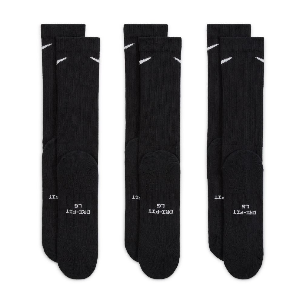 NIKE EVERYDAY ELEVATED CREW SOCKS (3-PAIRS)