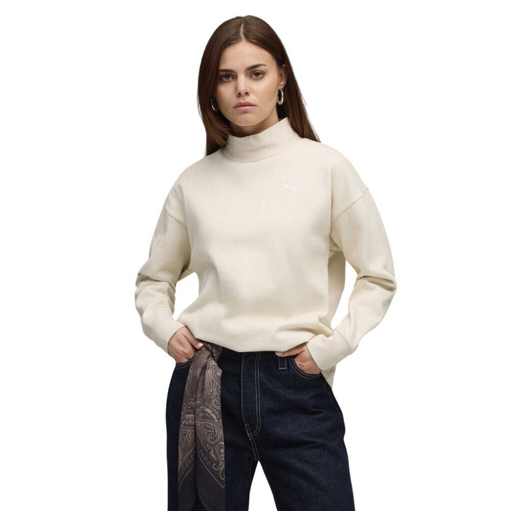 PUMA HER RELAXED CREW FL