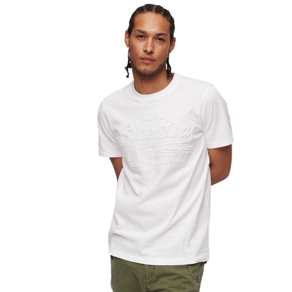 SUPERDRY EMBOSSED VINTAGE LOGO T SHIRT