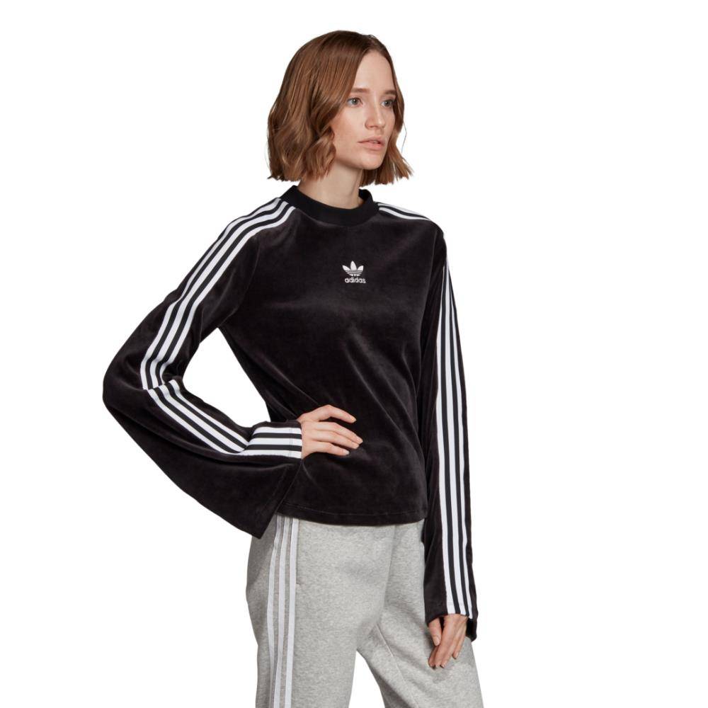 ADIDAS FLARED SLEEVE VELOUR SWEATSHIRT WOMENS