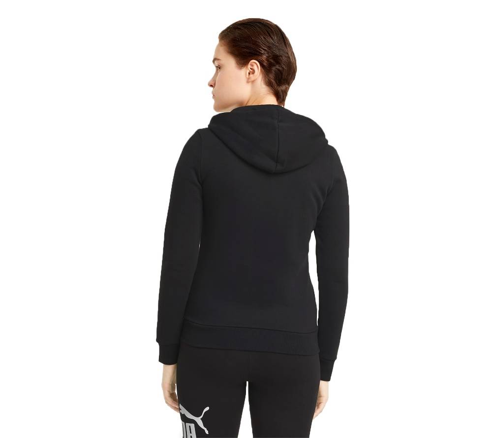PUMA WOMENS ESS SMALL LOGO FULL-ZIP HOODIE