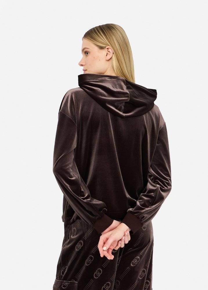 LIU JO CHENILLE HOODIE