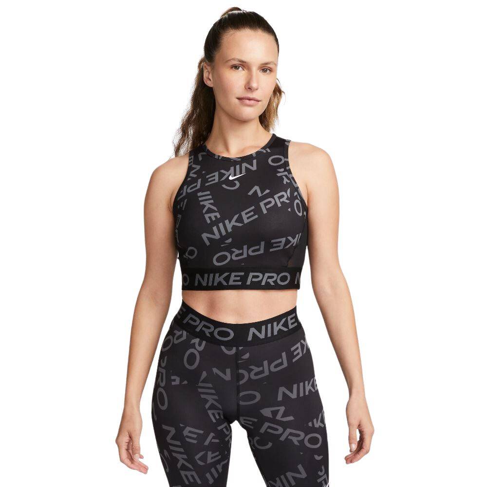 NIKE PRO WOMENS PRINTED CROP TANK TOP