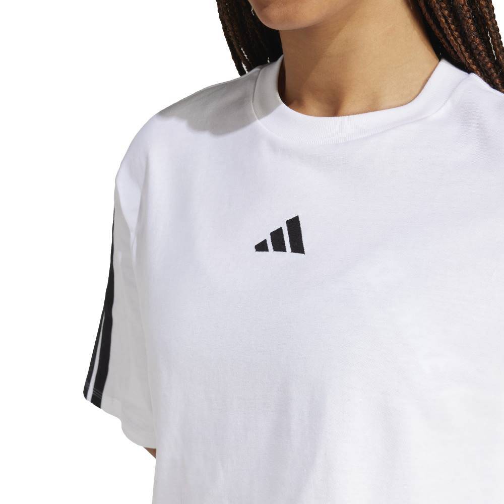 ADIDAS ESSENTIALS 3-STRIPES COTTON LOOSE T-SHIRT