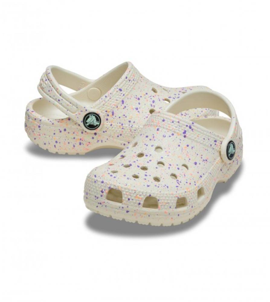 CROCS TODDLER CLASSIC GLOW PAINT SPLATTER CLOG
