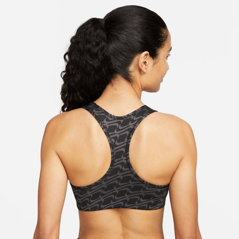 NIKE ONE DRI-FIT SWOOSH ALL OVER PRINT SPORT BRA
