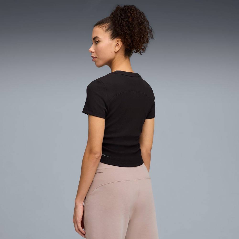 PUMA W CLOUDSPUN RIB TEE