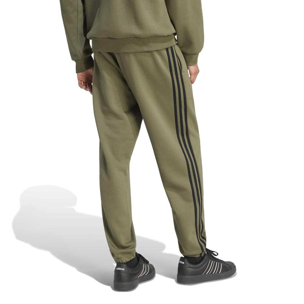 ADIDAS M ESSENTIALS 3-STRIPES FLEECE TAPERED CUFFED PANTS