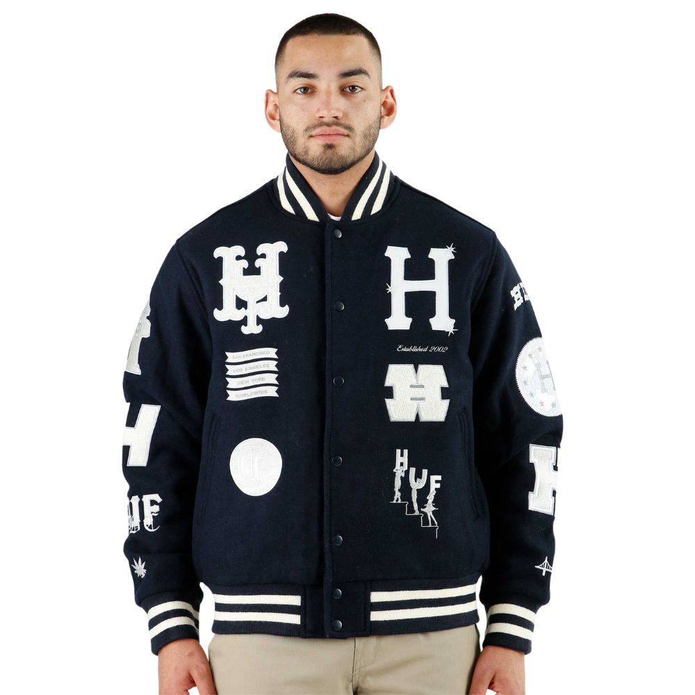 HUF 20 YEAR CLASSIC H VARSITY JACKET
