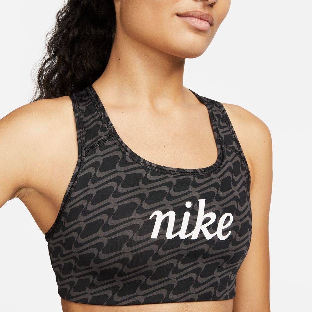 NIKE ONE DRI-FIT SWOOSH ALL OVER PRINT SPORT BRA