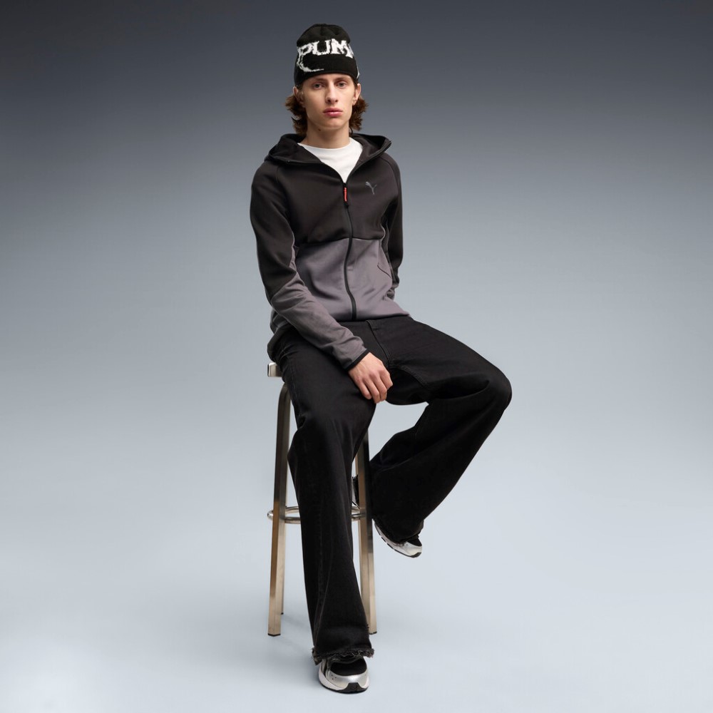 PUMA PUMATECH SLIM ELEVATED FULL-ZIP HOODIE DK