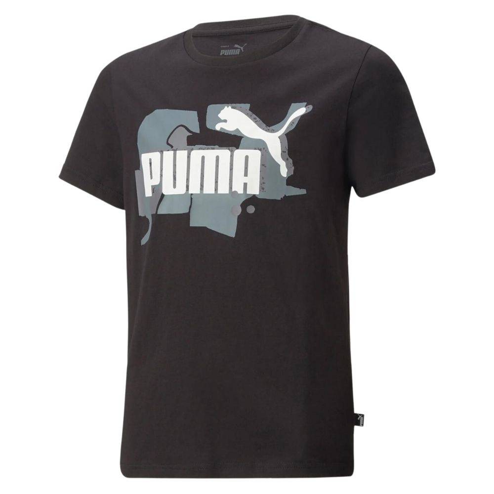 PUMA ESS+ STREET ART LOGO BOYS TEE