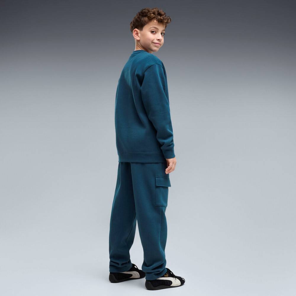 PUMA ESS ELEVATED RELAXED CREW AND CARGO PANTS SUIT FL B