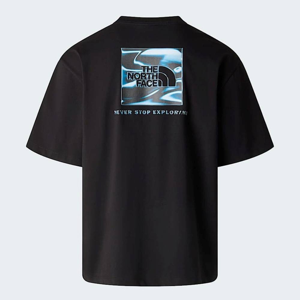 THE NORTH FACE M LIQUID BOX NSE OVERSIZE SHORT SLEEVE TEE GRAPHIC