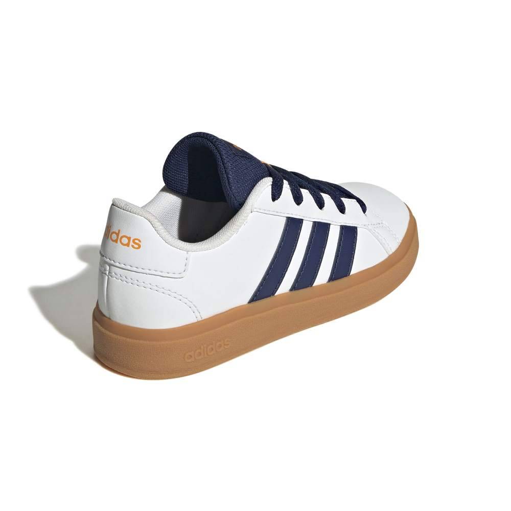 ADIDAS KIDS GRAND COURT LIFESTYLE TENNIS LACE-UP SHOES