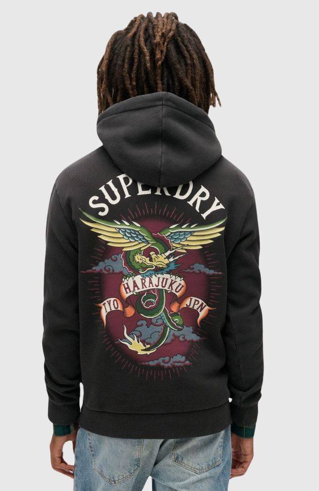 SUPERDRY TATTOO GRAPHIC HOODIE