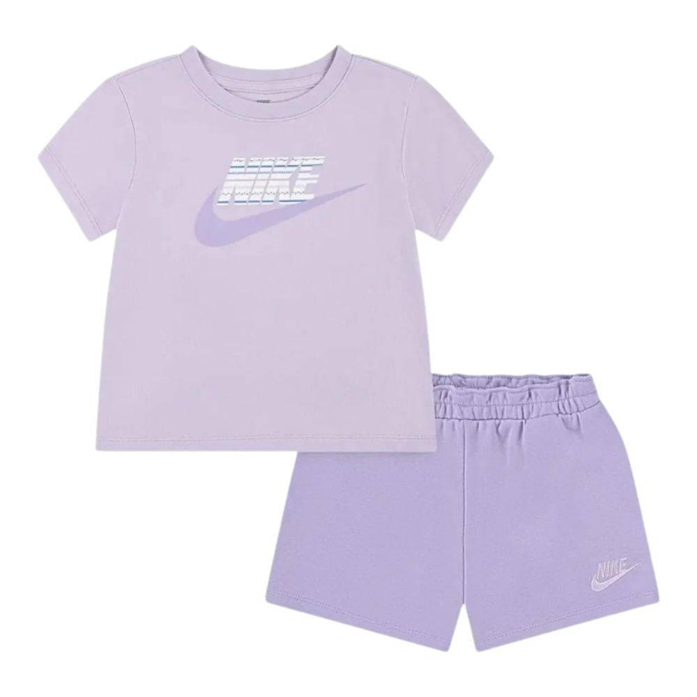 NIKE LITTLE GIRLS JERSEY/FRENCH TERRY SHORT SET