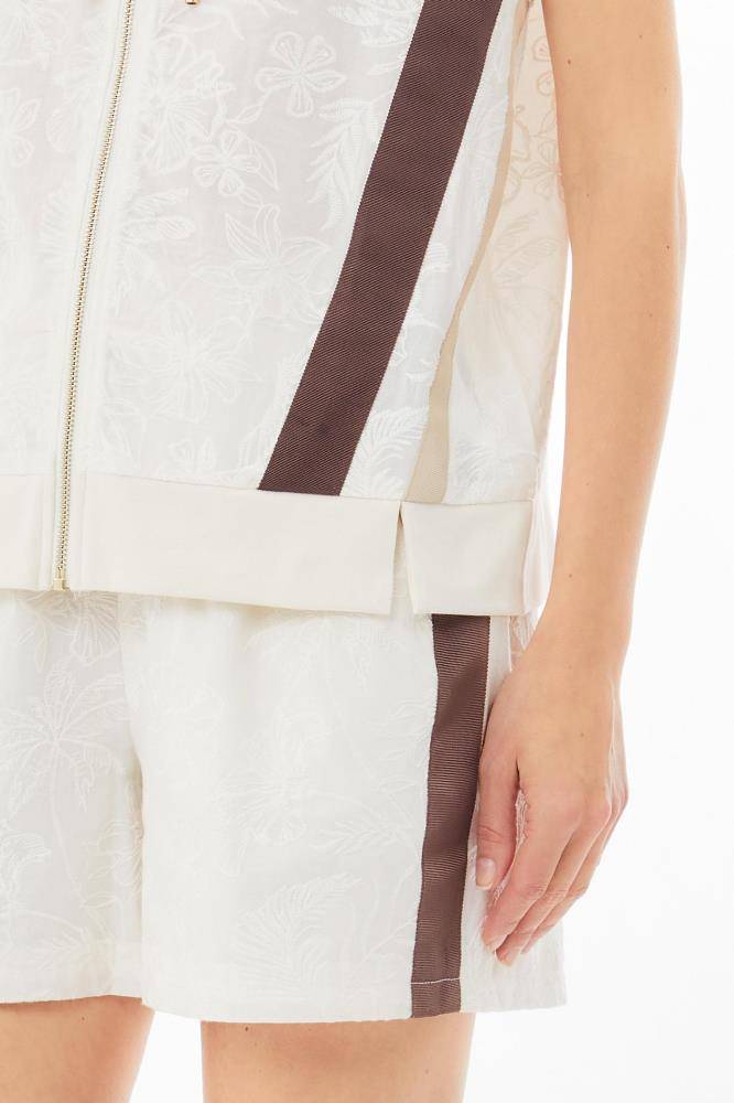 LIU JO EMBROIDERED COTTON VEST
