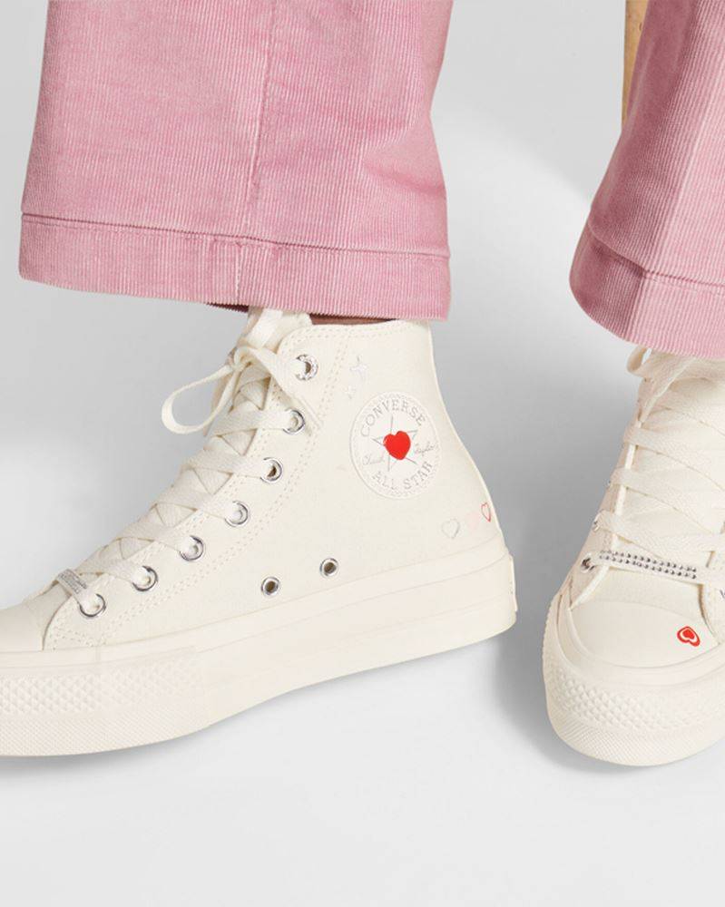 CONVERSE ALL STAR LIFT PLATFORM Y2K HEART