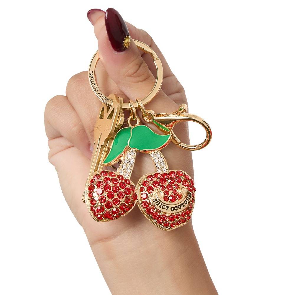 JUICY COUTURE FUCTIONAL KEYCHAIN CHERRY CHARM