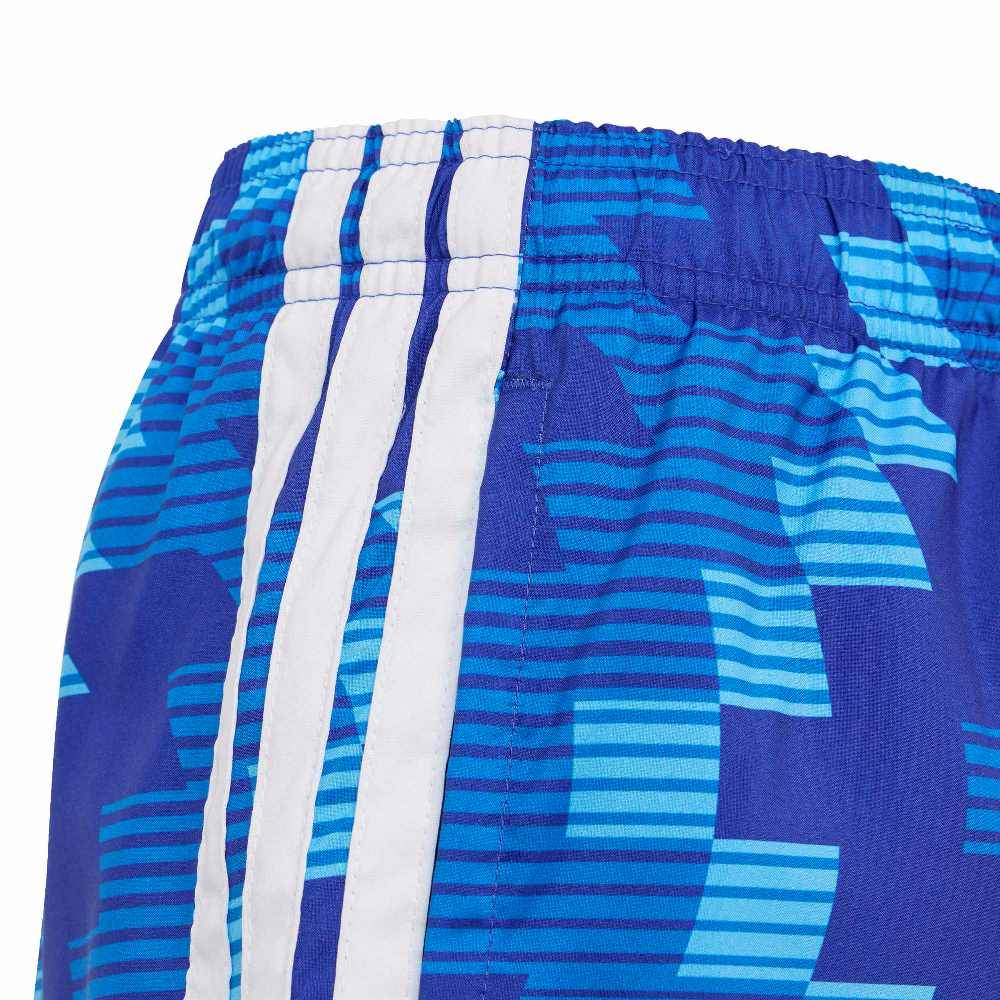 ADIDAS BOYS FOOTBALL-INSPIRED GRAPHIC SWIM SHORTS