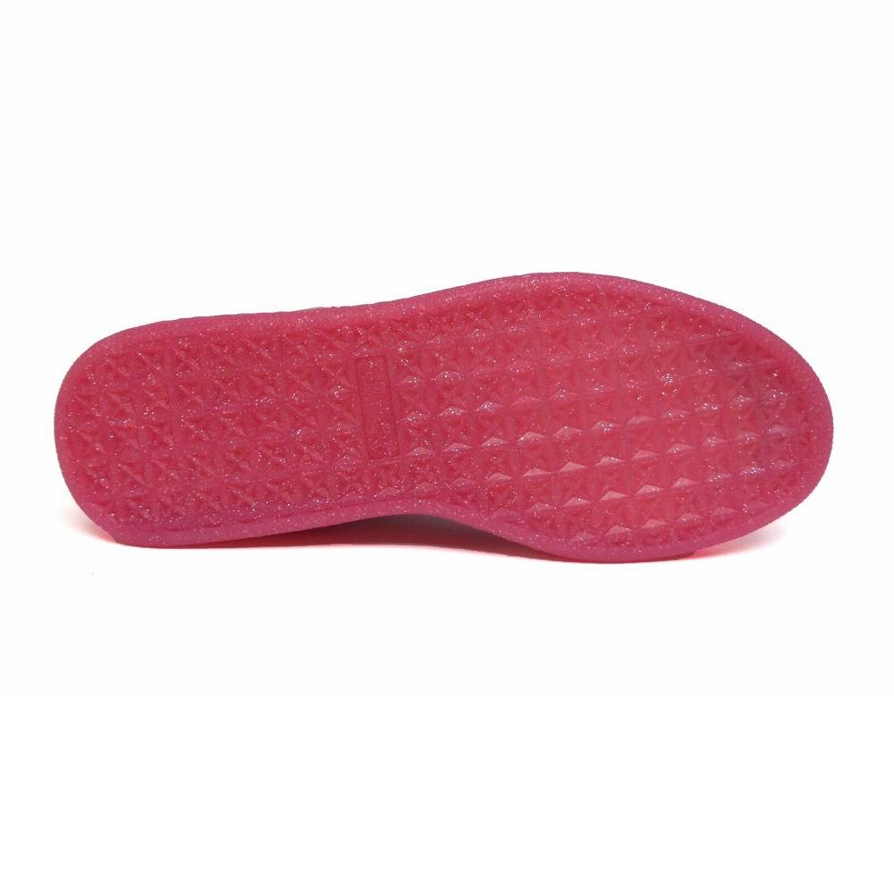 PUMA GIRLS BASKET PATENT GLITTER SHOES