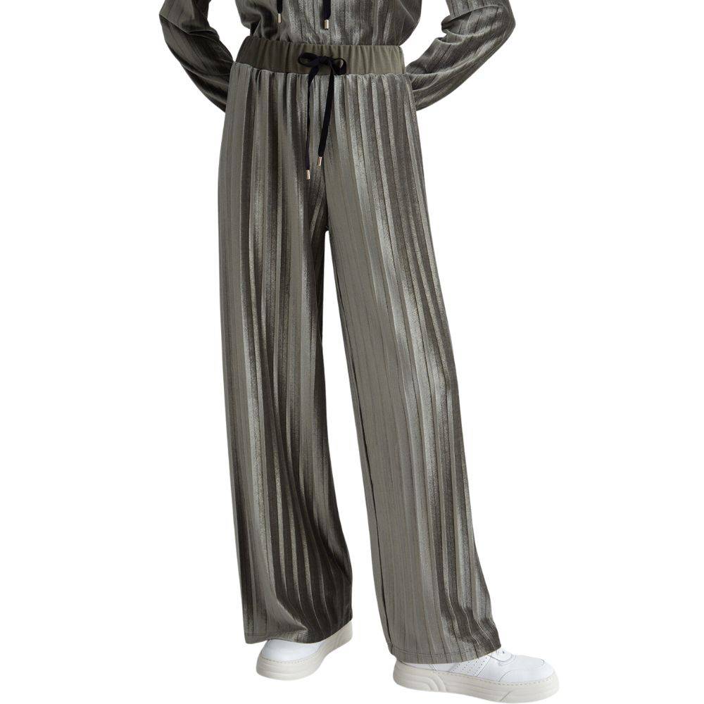 LIU JO CHENILLE PLEATED TROUSERS