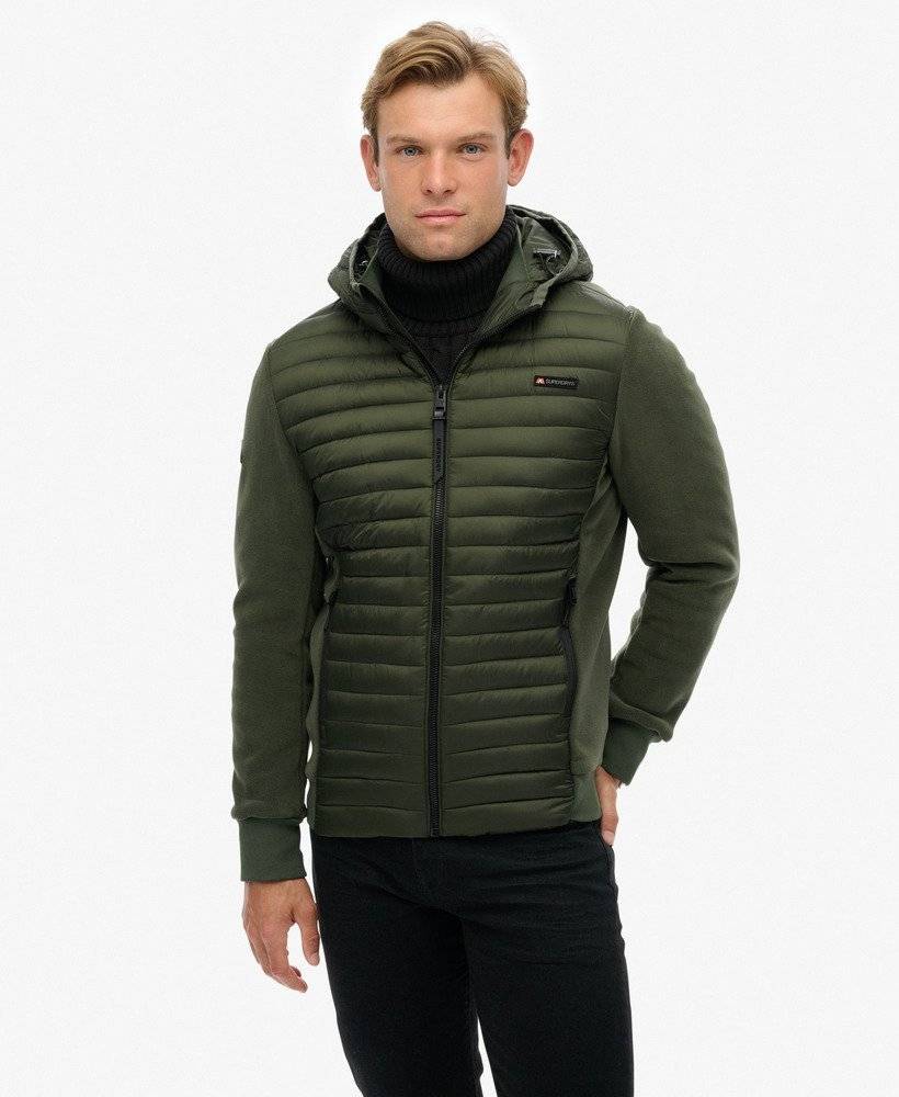 SUPERDRY HOOD STORM FLEECE HYBRID JACKET