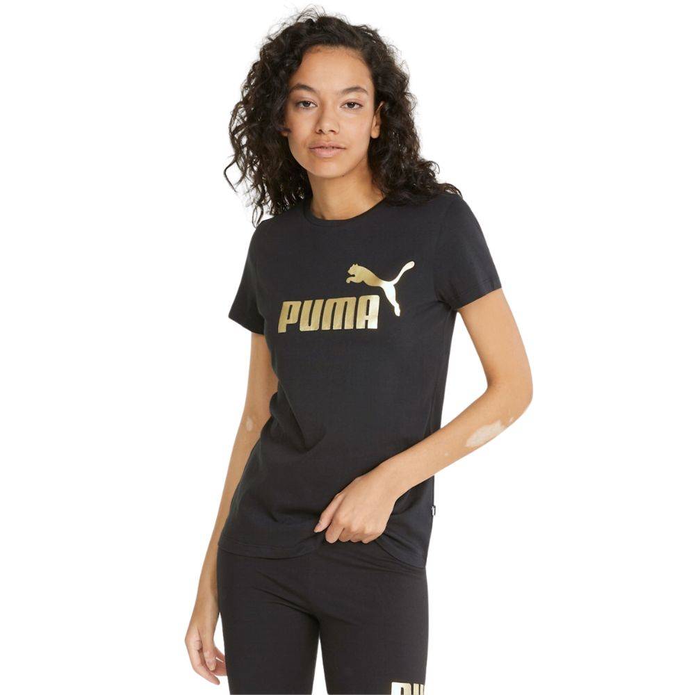 PUMA ESS+ METALLIC LOGO TEE