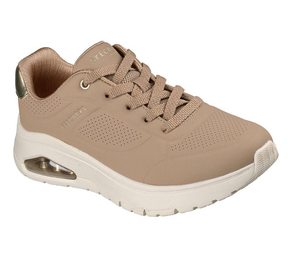 SKECHERS UNO FLEX: METALLIC HEEL WOMENS SHOES