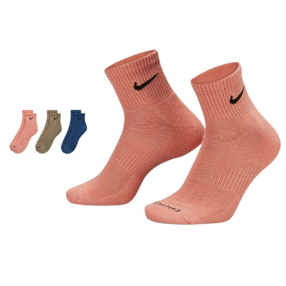 NIKE EVERYDAY PLUS CUSHION ANKLE 3-PAIRS SOCKS