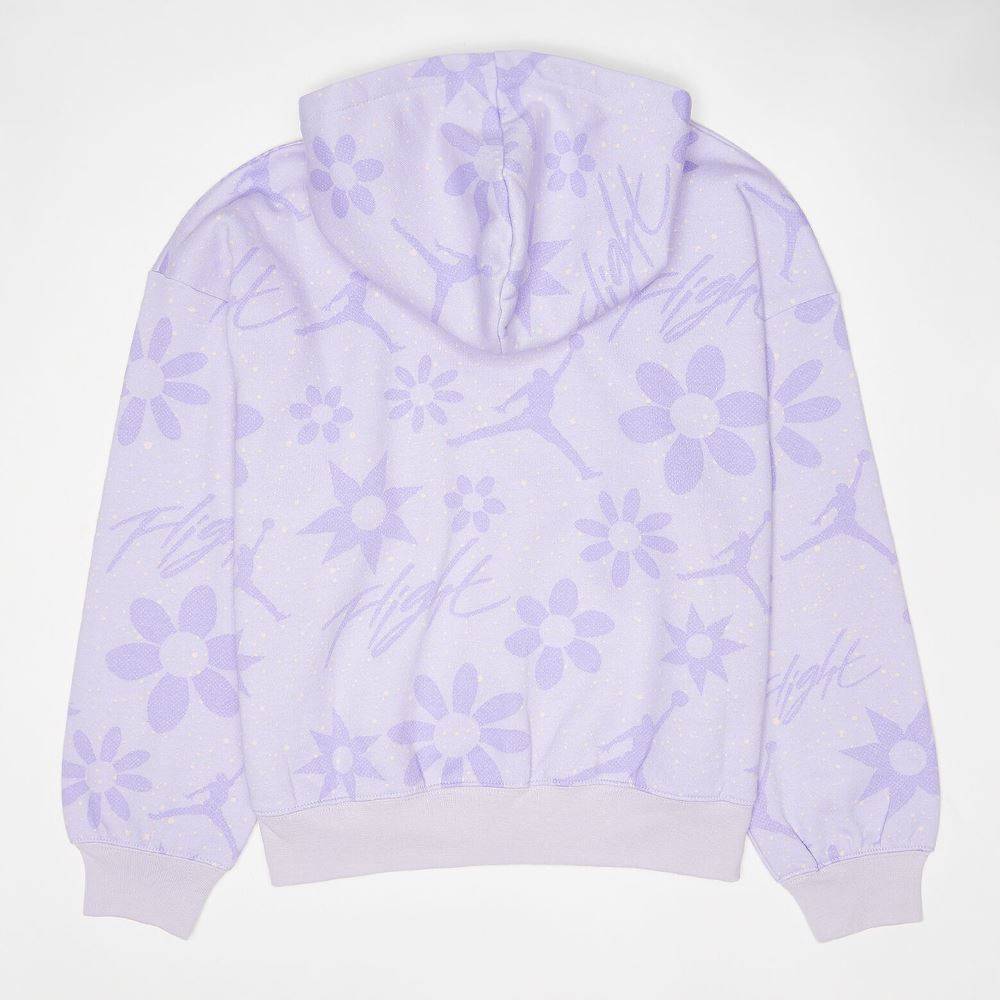 NIKE JORDAN BIG KIDS FLORAL FLIGHT AOP PO  HOODIE