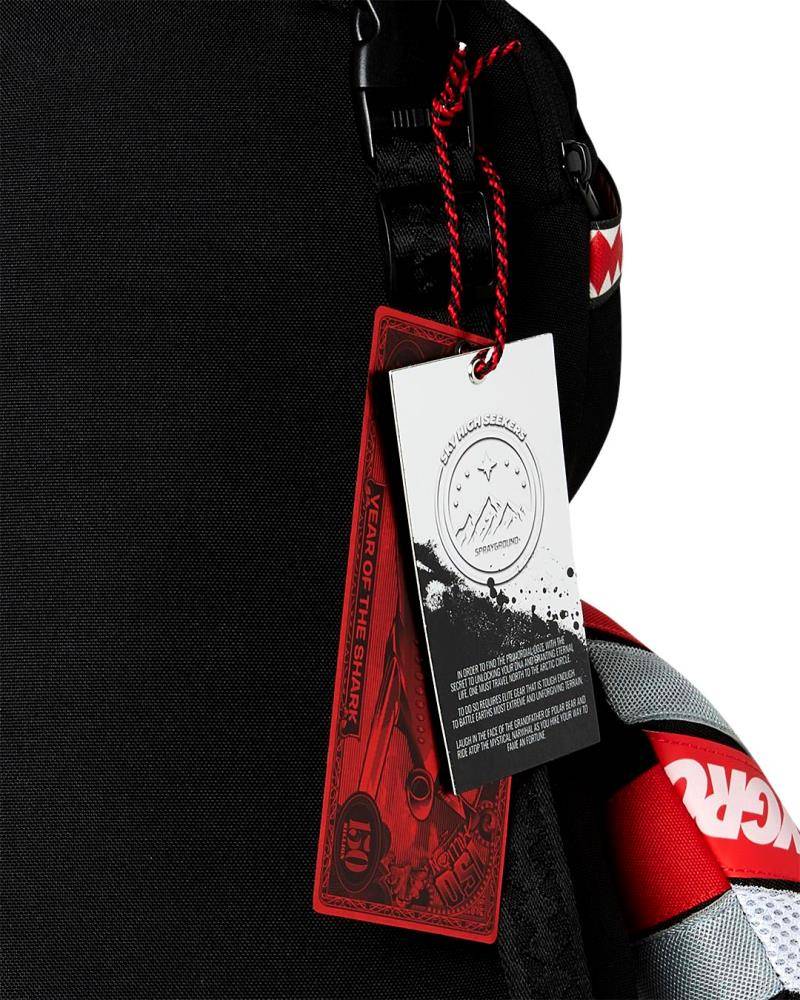 SPRAYGROUND SHREDDED ARCTIC MONEYBEAR BACKPACK