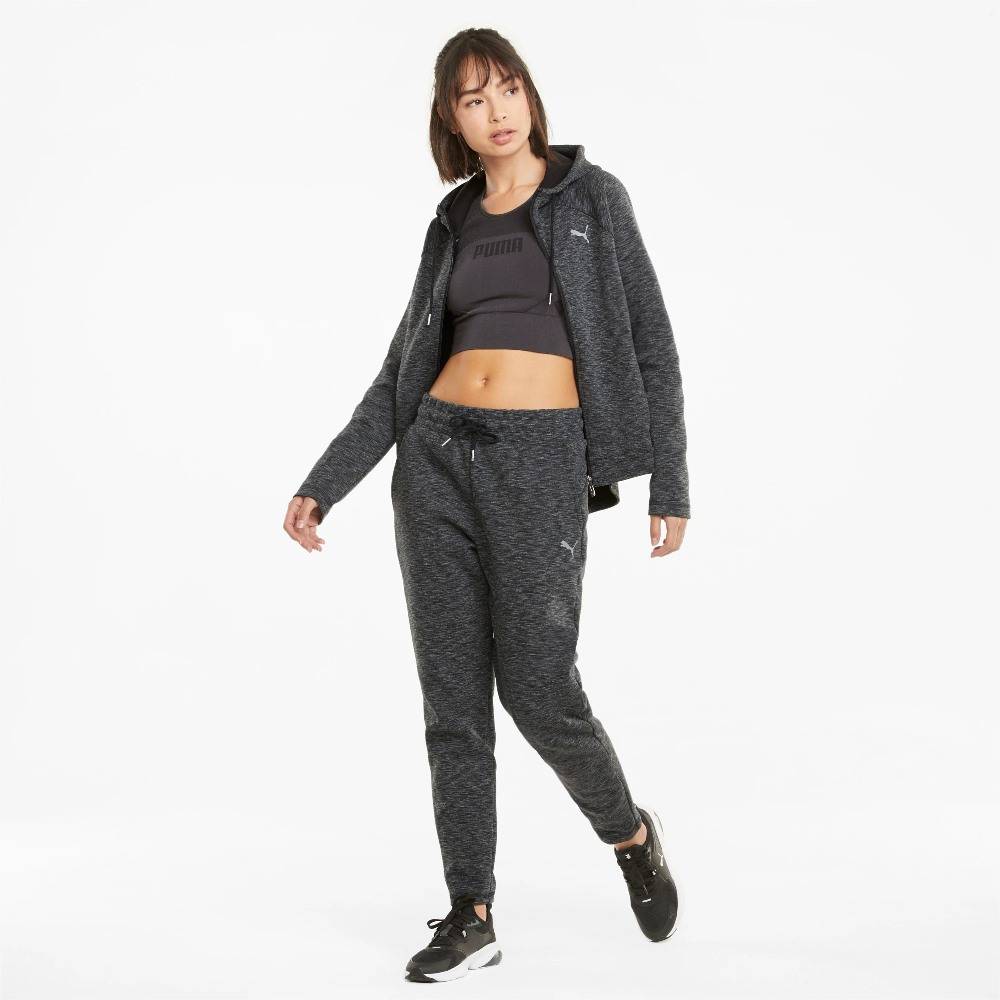 PUMA WOMENS EVOSTRIPE FULL-ZIP HOODIE