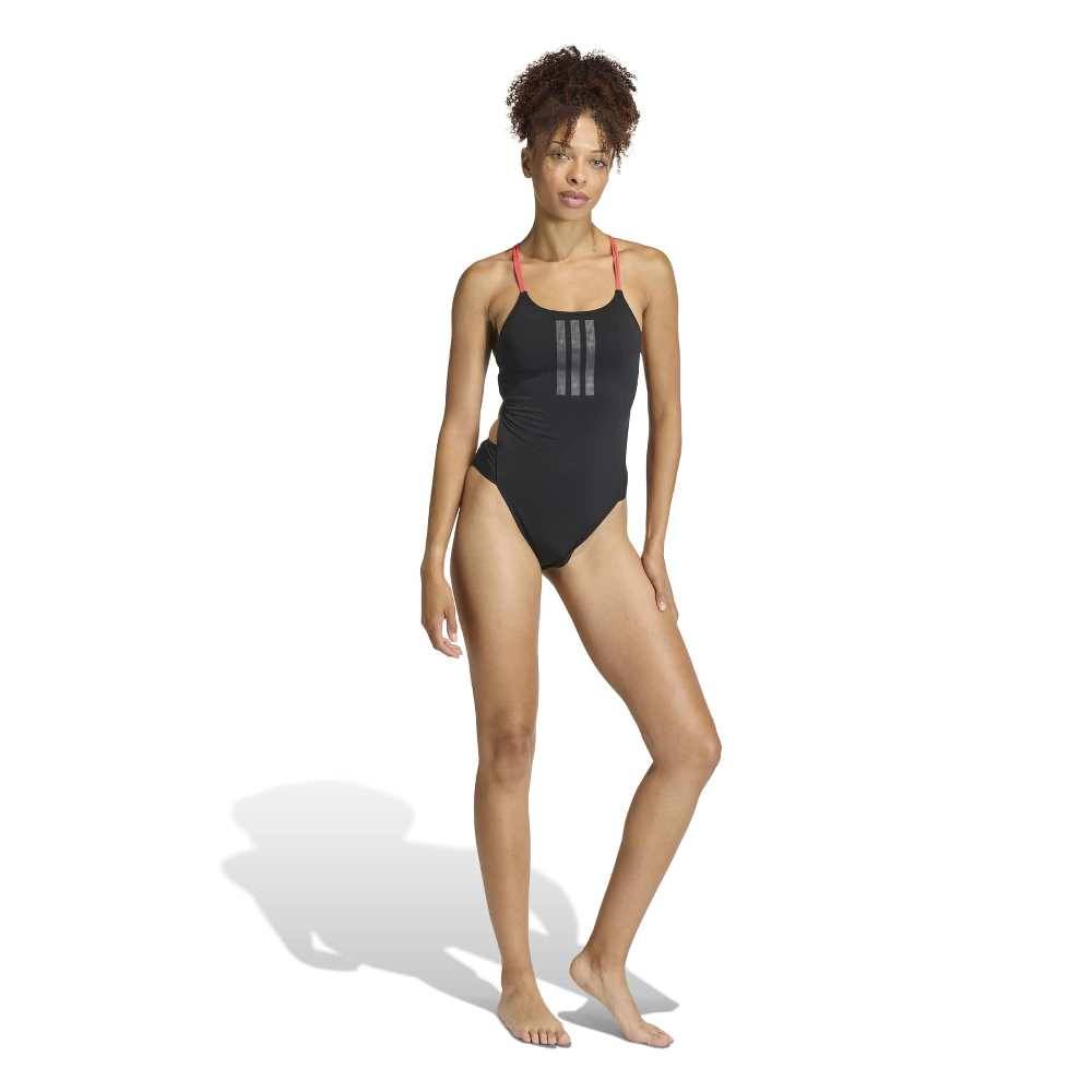 ADIDAS RIPSTREAM 3-STRIPES TIE BACK SWIMSUIT