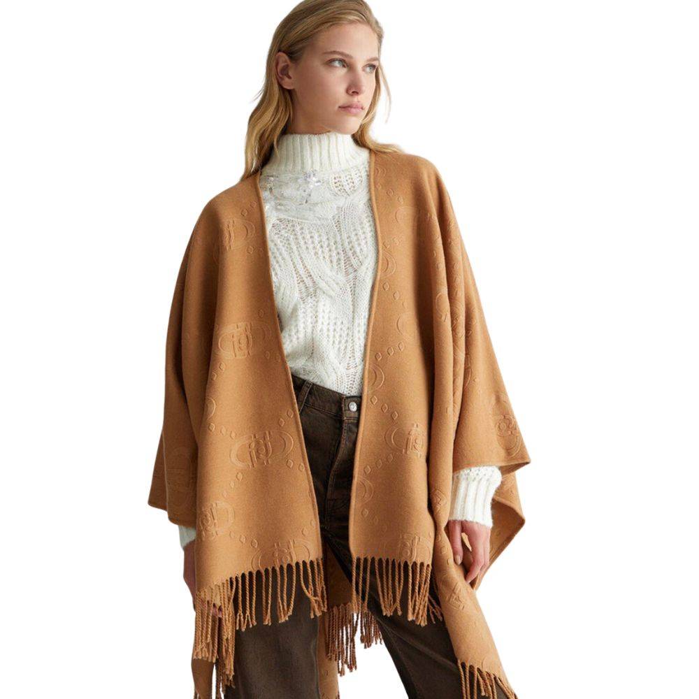 LIU JO PONCHO EMBOSSED LOGO