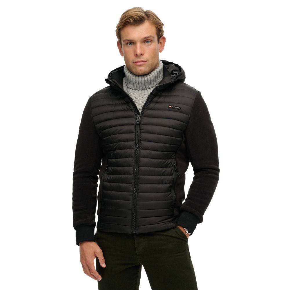 SUPERDRY HOOD STORM FLEECE HYBRID JACKET
