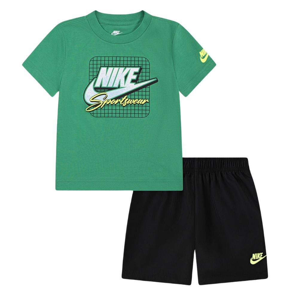 NIKE LITTLE KIDS NSW AYG W TAFFETA SHORT SET