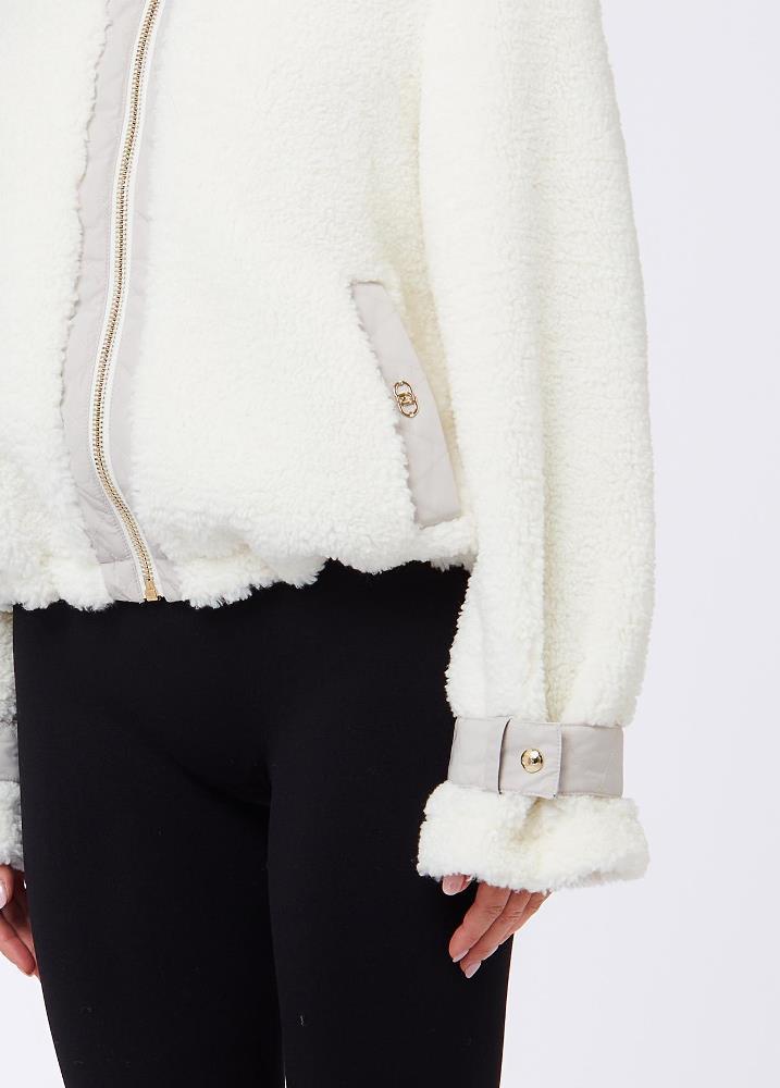 LIU JO HOODED FAUX-FUR JACKET
