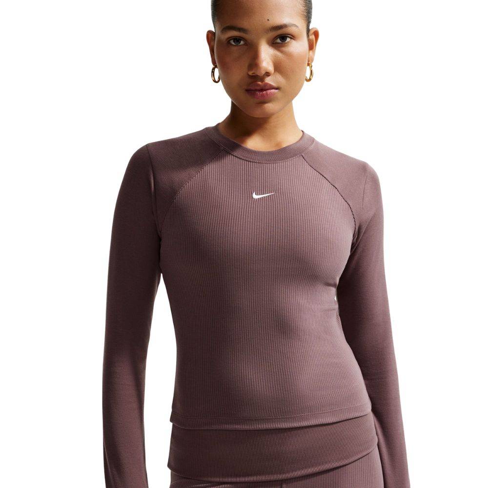 NIKE NSW CHILL-KNIT RIB LONG-SLEEVE TOP