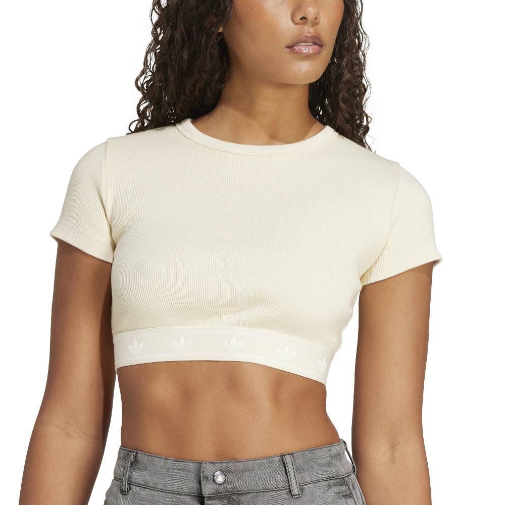 ADIDAS ORIGINALS RIBBED SS TOP