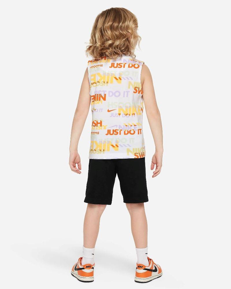 NIKE LITTLE KIDS B NSW PE AOP TANK SHORT SET
