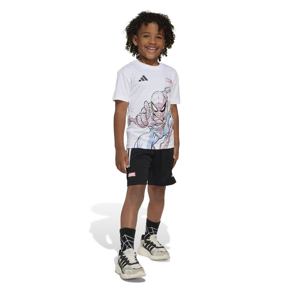 ADIDAS LITTLE KIDS MARVEL SPIDER-MAN T-SHIRT SET